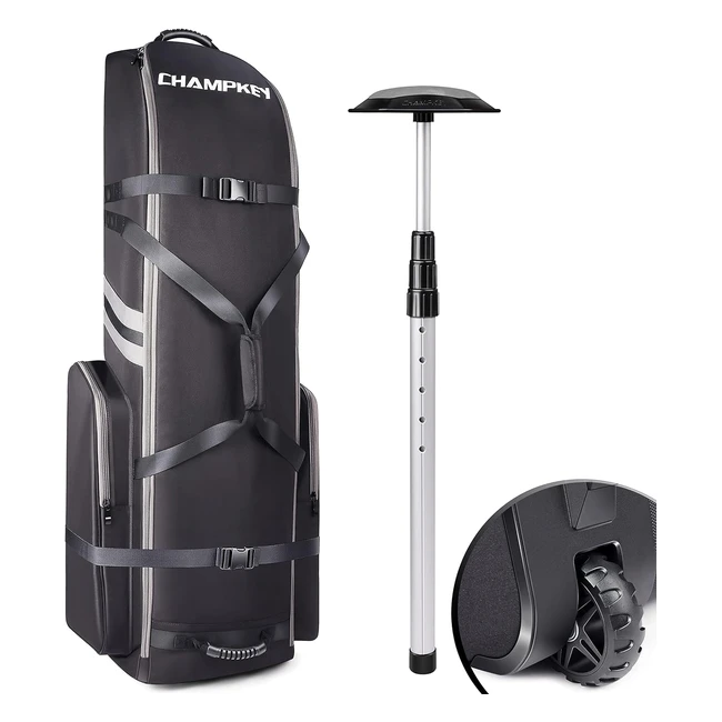 Champkey Premium Softpadded Golf Travel Bag  Antiimpact Support System  1200D 