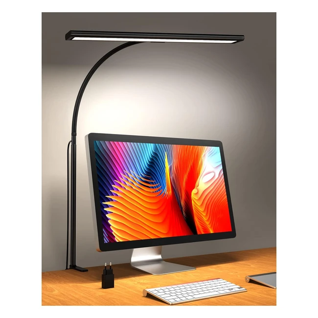 Super Bright Dimmable LED Desk Lamp - izell 2023 - 160 LEDs - 10W - 3 Color Temp