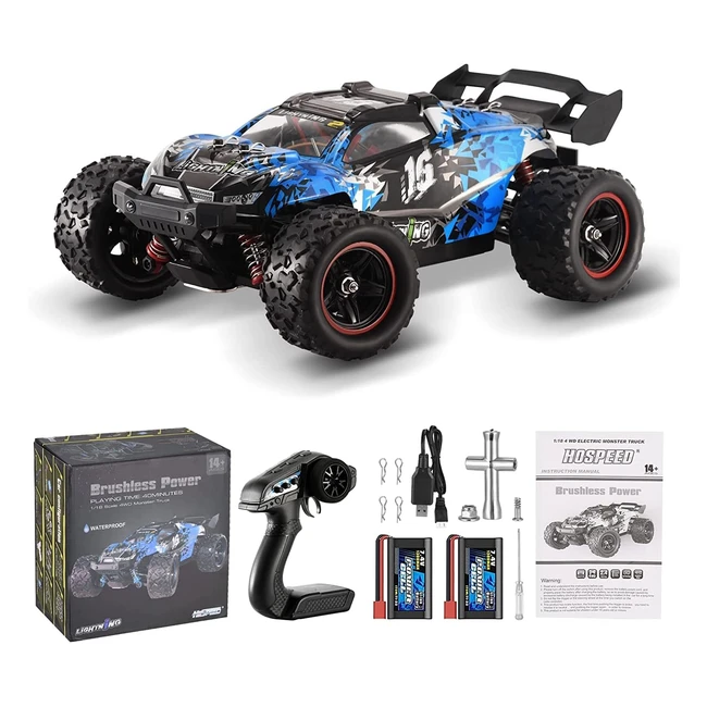 Coche Teledirigido RC Sin Escobillas 60 km/h 118 - SMautop