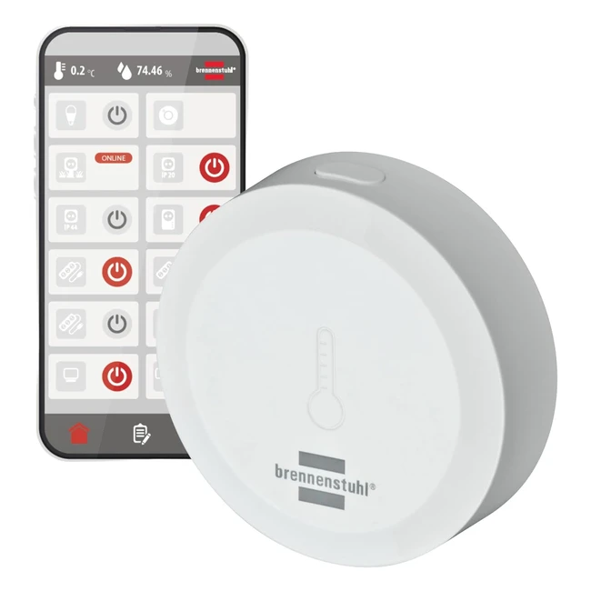 Brennenstuhl Connect Zigbee Temperatur- und Luftfeuchtigkeitssensor TFS CZ-01 - 