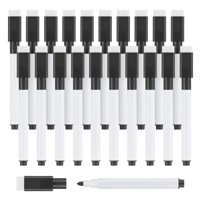 Rotuladores Pizarra Blanca Magnética 20pcs - Borrado Imantado - Escuela Oficina Hogar