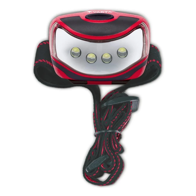 Lampe Frontale LED FC Bayern Munich Varta - 3 Piles AAA - Deux Modes d'éclairage - Légère et Sportive