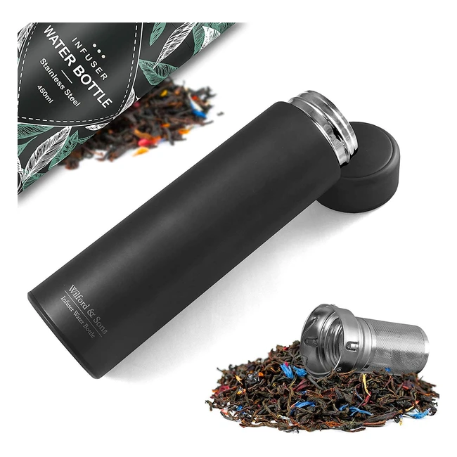 Teefrucht Infuser Wasserflasche Tee Sieb Obst Einlage BPA-frei Vakuumisolier