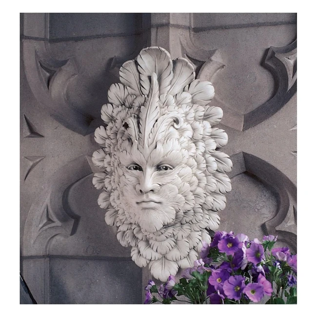 Sculpture murale homme vert blanc cassé - Design Toscano OS69872 - 75x29x455cm