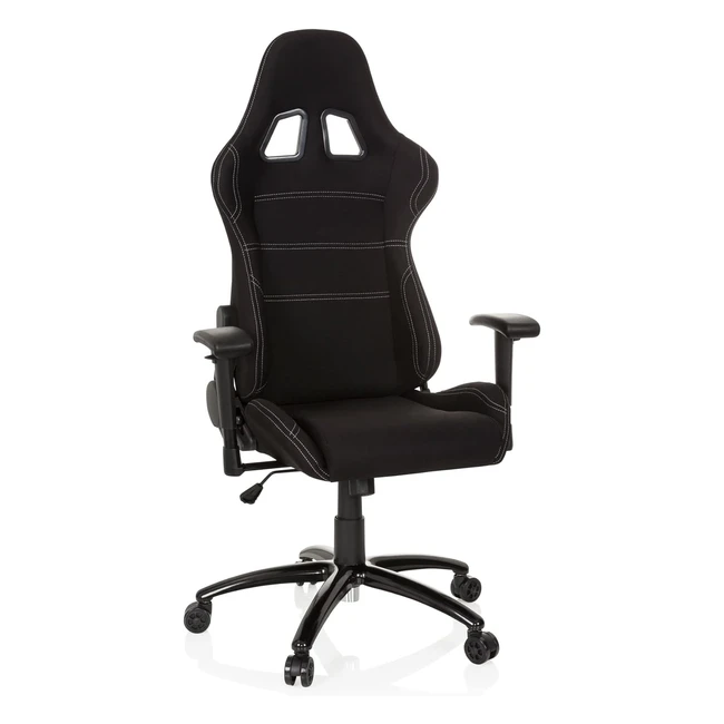 HJH Office Game Force Racing Stuhl - Ergonomischer Gamer Stuhl mit Stoffbezug v
