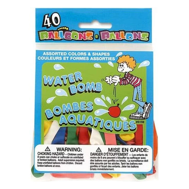 Palloncini assortiti per acqua Unique Party 5159 - Confezione da 40