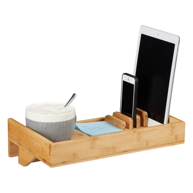 Mensola Letto Agganciabile Bamb Portabevande - Salvaspazio 95x35x23 cm