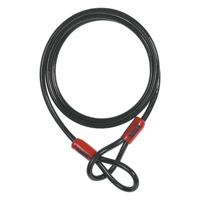 ABUS Schlaufenkabel Cobra 10 - Stahlseil mit Kunststoff ummantelt - Sicherung für Fahrrad und Motorradzubehör - 3m lang