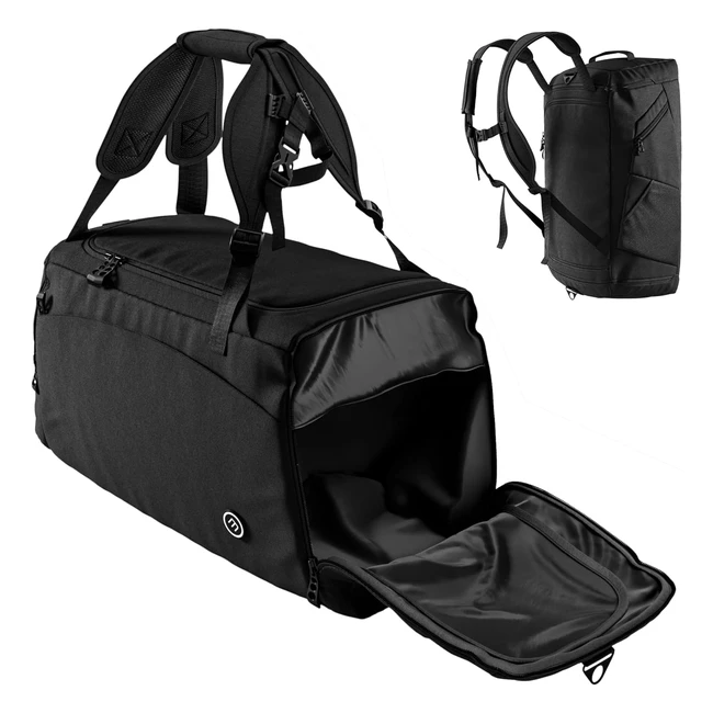 Sporttasche mit Rucksackfunktion Schuhfach Nassfach - 40L Reisetasche
