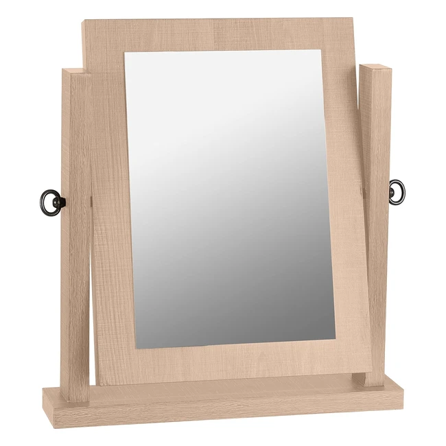 Seconique Lisbon Dressing Table Mirror - Light Oak Veneer - Model 600603013
