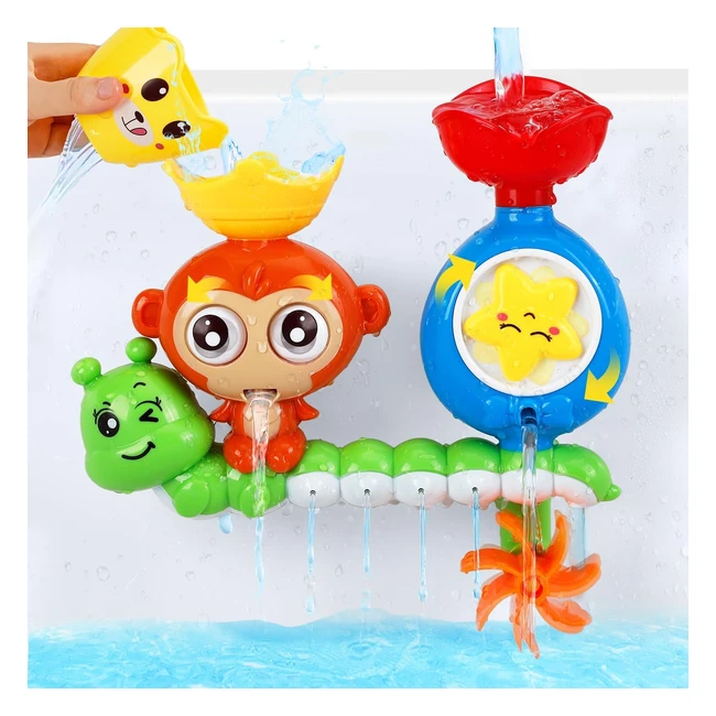 Kmmiff Bath Toys for 1-3 Year Old - Sensory Toys for Autism - Gift for Boys and 