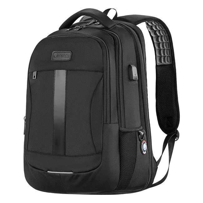 Laptop Backpack Antitheft Business Travel Work Computer Rucksack | USB Charging Port | Lightweight College High School Bag | 156inch
