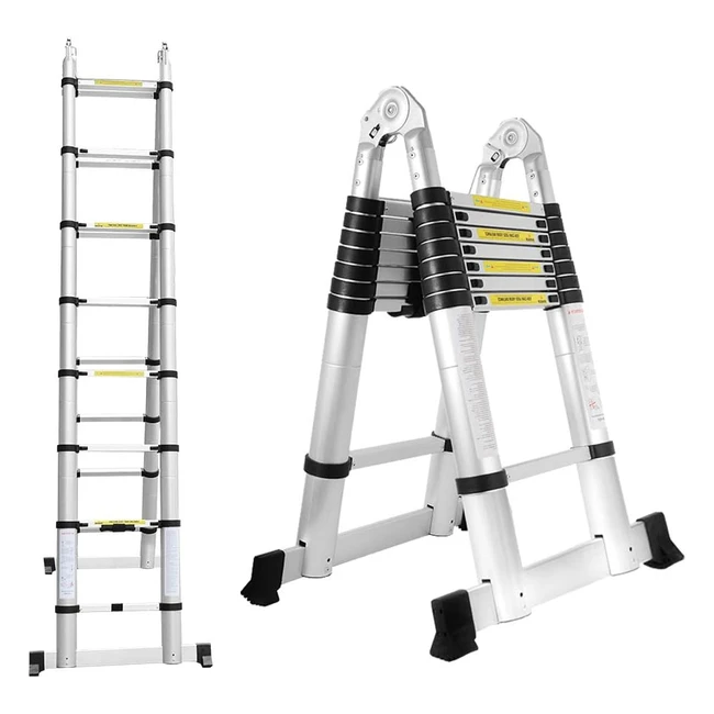 Scala Telescopica Pieghevole in Alluminio BMOT 52525M - Alta Qualit - 150kg Ca