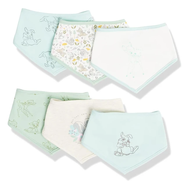 Amazon Essentials Mädchen Lätzchen, 6er Pack, Disney Star Wars Prinzessin, Bambi, Einheitsgröße