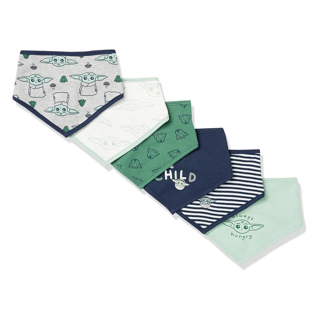 Amazon Essentials Disney Star Wars Unisex Kinder Lätzchen 6erpack - Hohe Qualität, niedriger Preis