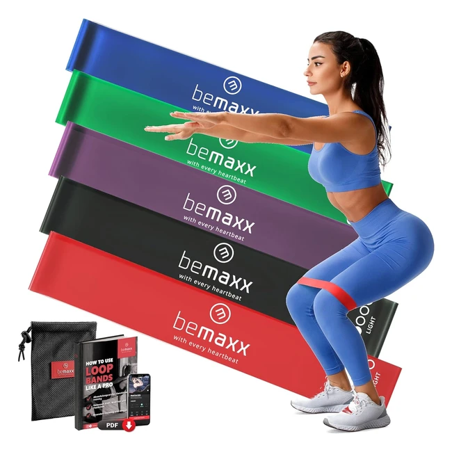 Fitnessband Set Latex Stoff Loop Widerstandsbnder mit Trainings-eBook - Jetzt 
