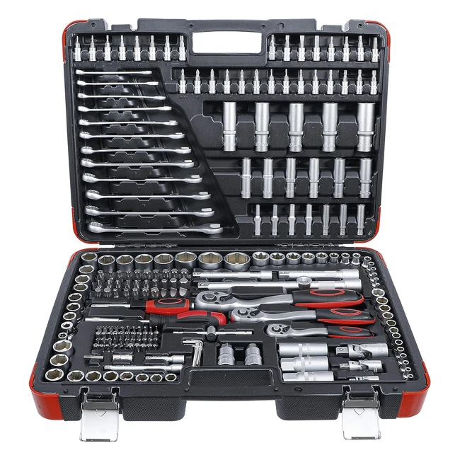 Cassetta Utensili BGS15216 216 pz con Cricchetti e Bussole 12 14 38