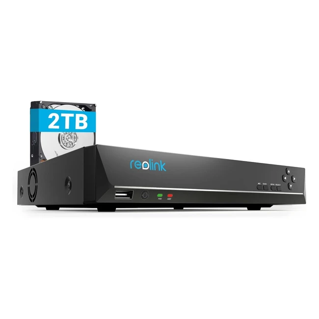Reolink 8CH 4K POE NVR berwachungssystem mit 2TB Festplatte - HD Videoberwac