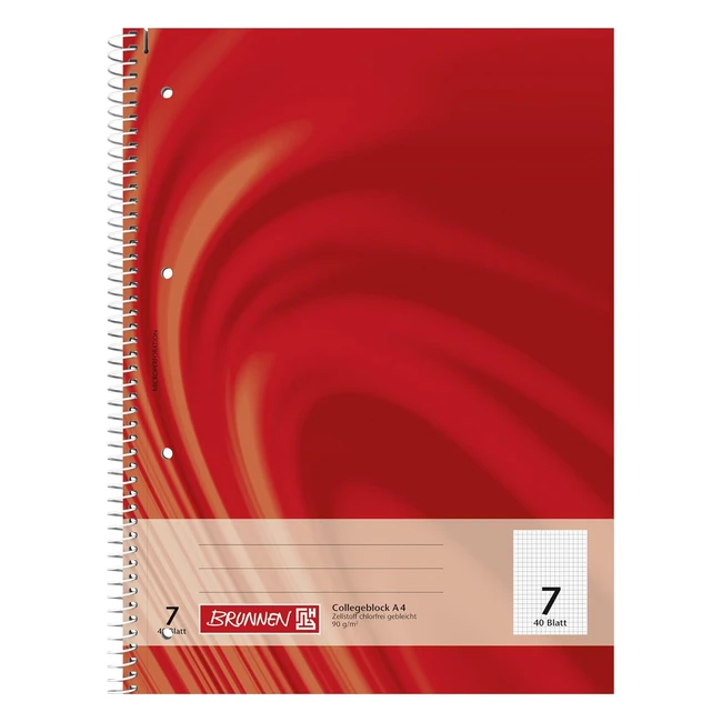 Cuaderno Vivendi A4 90gm - Espiral 4 Orificios - 7 Hojas