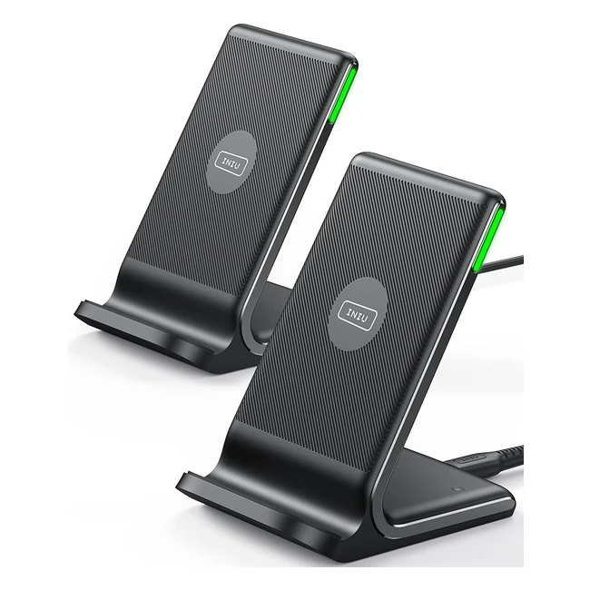 INIU Wireless Charger 2Pack QI-Certified 15W Fast Charger Stand