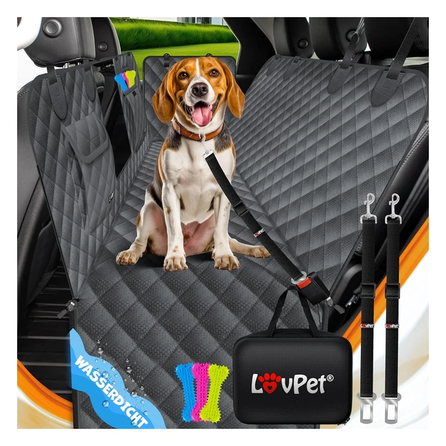 lovpet 2in1 Hunde-Decke fr Autositz und Kofferraum mit Seitenschutz und Sichtf