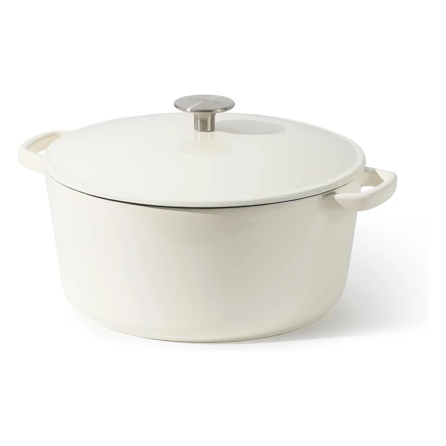 Olla de Hierro Fundido Carote 5L26cm - Compatible con Inducción - Ideal para Estofados, Paellas y Asados