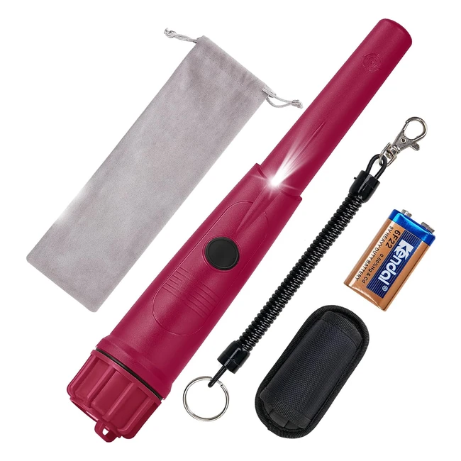 Sunpow Metal Detector Pinpointer IP68 Waterproof Handheld Wand | Treasure Hunting Tool Accessories | Buzzer Vibration Sound | Three Modes