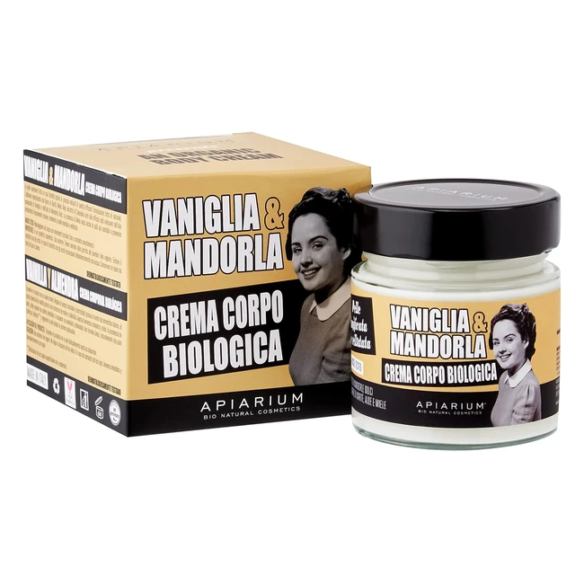 Crema corpo vellutante vaniglia e mandorla 200 ml - Apiarium