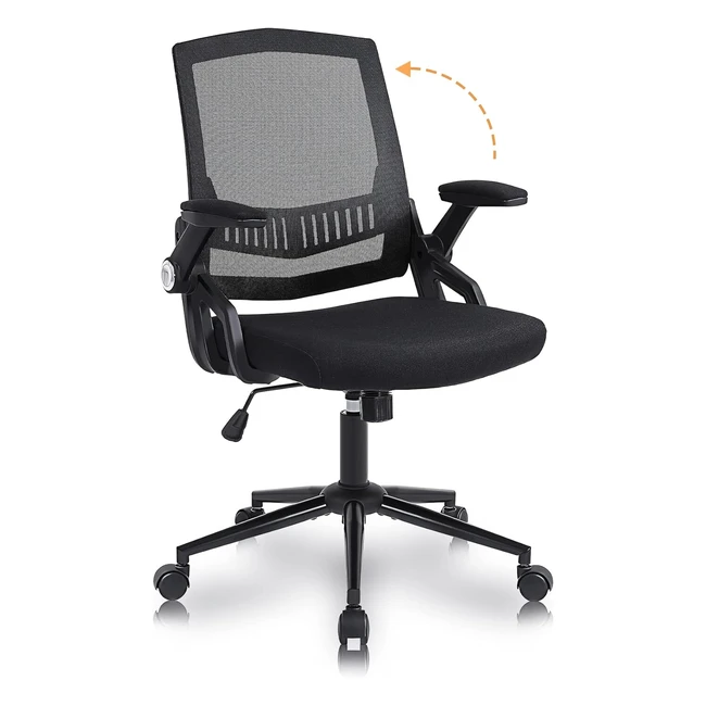 Chaise de bureau ergonomique avec accoudoirs rabattables - Youhauchair
