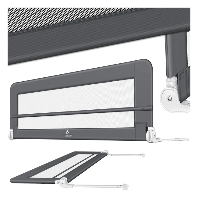 Kesser Bettgitter Kinderbettgitter für Kinder Babybettgitter faltbar tragbarer Kinderschutzgitter Fallschutz Bett und Boxspringbett Höhe 52 cm