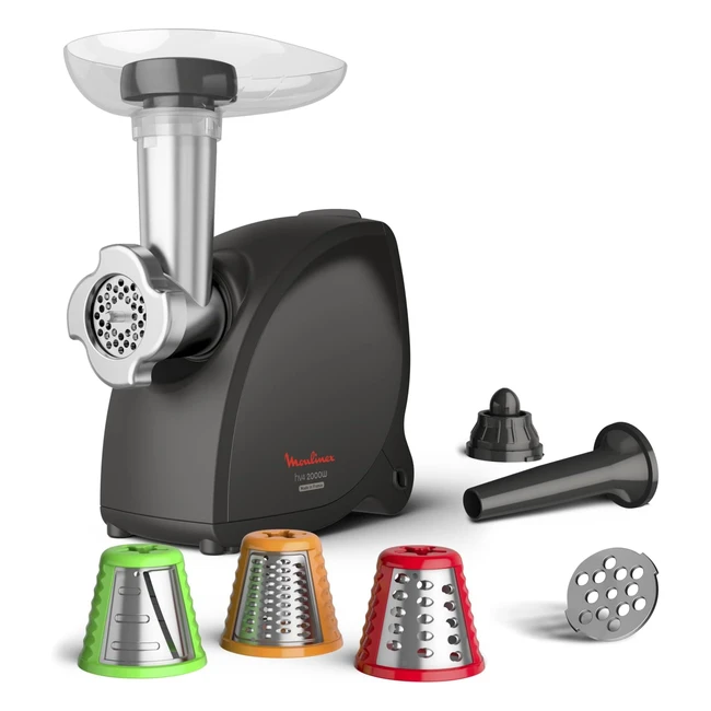 Moulinex HV4 Successor - Hachoir Viande 2000W - Hachage Parfait - Polyvalence - 