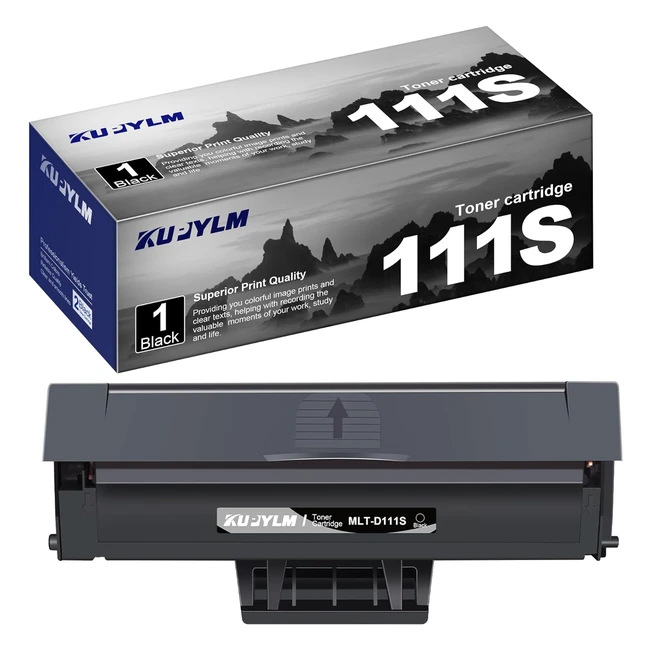 Toner Kupylm MLTD111S D111L Compatibili per Samsung MLTD111 D111S MLTD111L per Xpress M2026W M2070FW - Nero