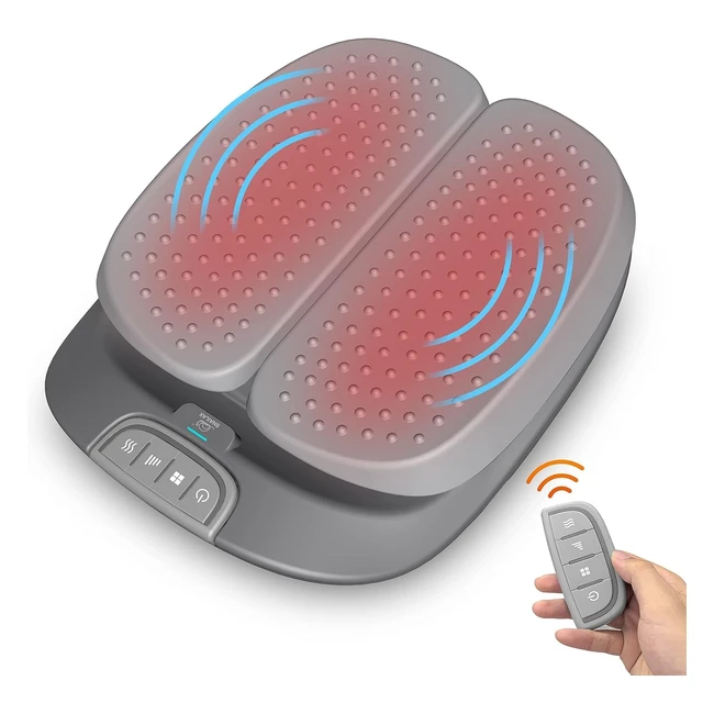Snailax Shiatsu Fumassagegerät mit Wärmefunktion, Fernbedienung, einstellbare Vibration, elektrische Fumassagegerät Maschine für die Durchblutung, Plantar Fasciitis Schmerzlinderung