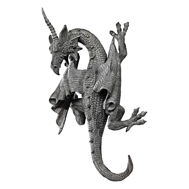 Sculpture murale dragon cornes du Devonshire 33 cm - Design Toscano