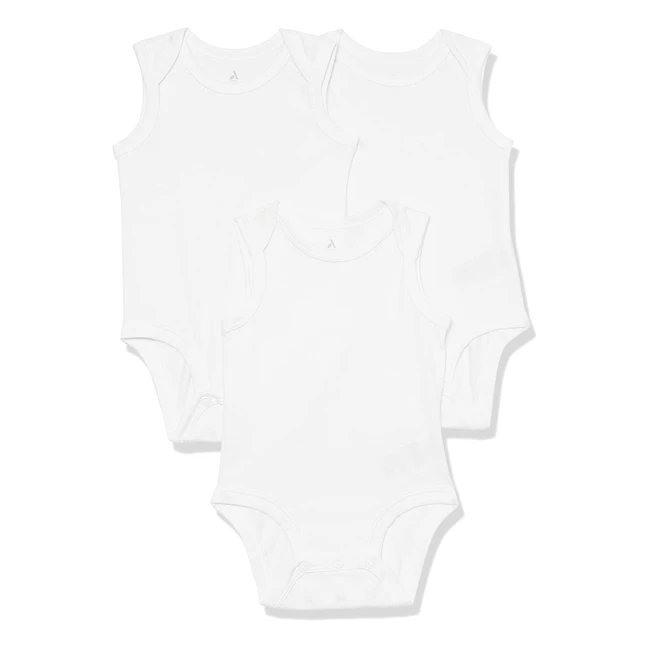 Amazon Aware Unisex Baby rmelloser Body aus Baumwollstretchjersey 3er-Pack