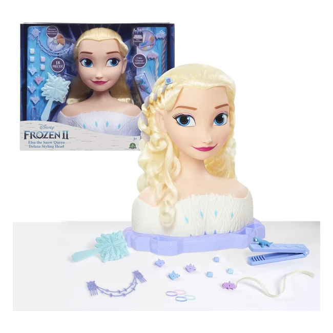 Cabeza de peinado Elsa Frozen 2 Deluxe - JP Disney Styling FRND6000