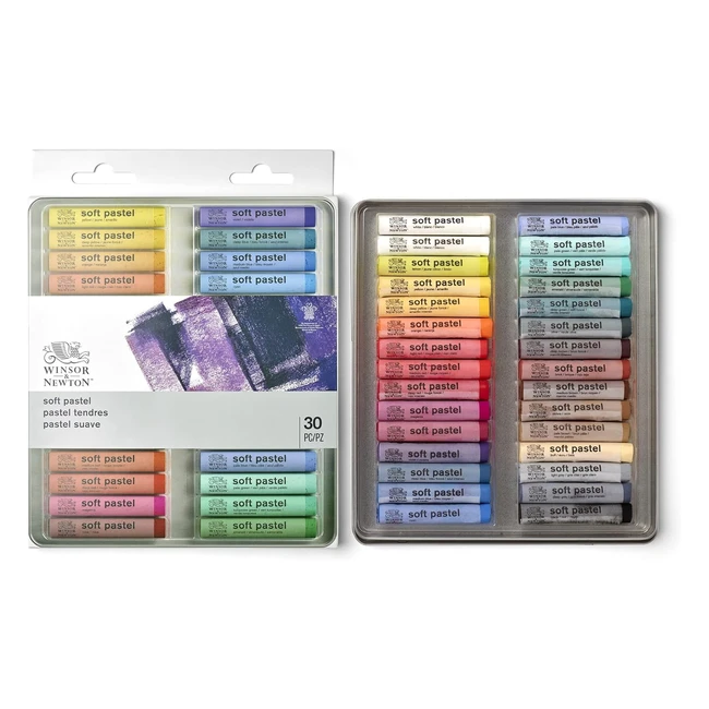 Winsor Newton Pastel Tendre x30 - Boîte en Métal - Qualité Artiste