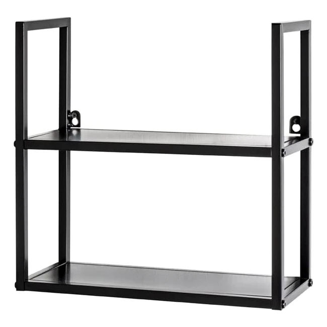 Haku Möbel Wandregal Metall Schwarz W 36 x T 15 x H 36 cm - Stilvoll und praktisch