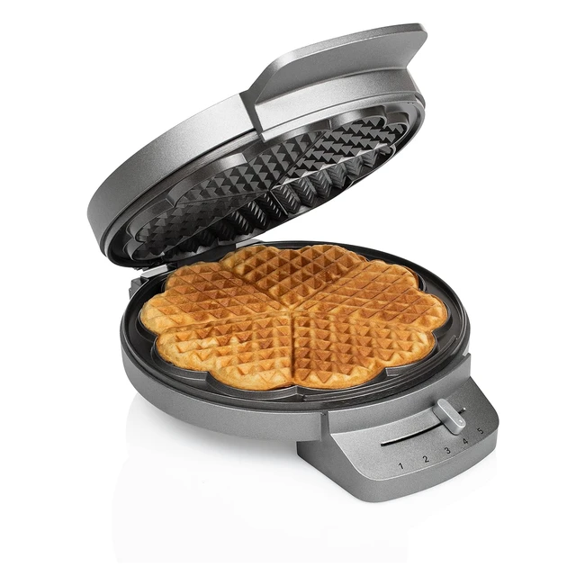 Macchina per Waffle Princess 132380 - Prepara 5 Waffle a Forma di Cuore - Potenza 1200W