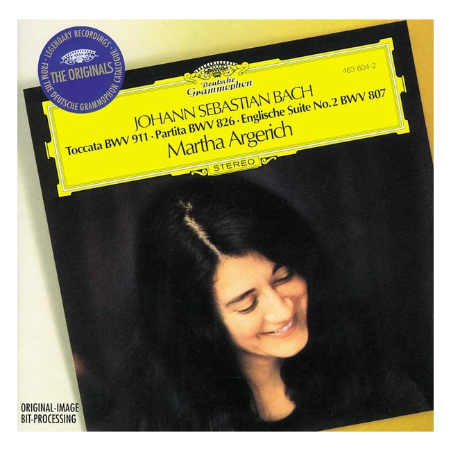 Bach JS Toccata BWV 911 Partita No.2 English Suite No.2 - ¡Disfruta de la música clásica con Martha Argerich!