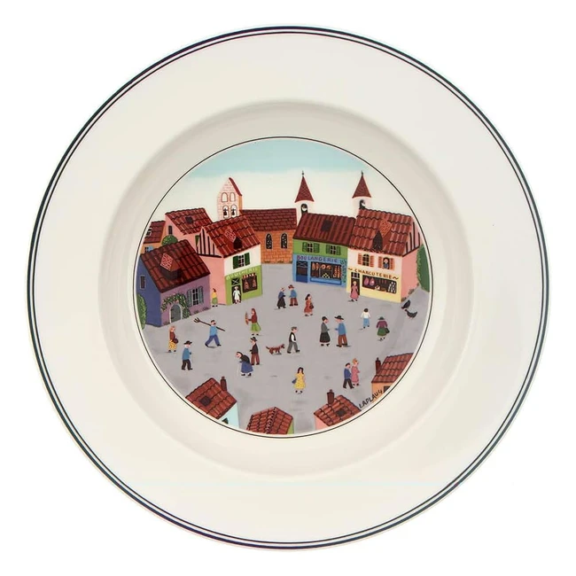 Piatto fondo Villeroy & Boch Design Naif villaggio porcellana bianco 21 cm