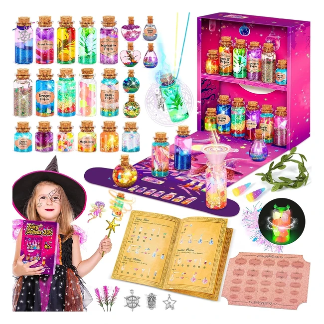 Kit de Manualidades Pociones Mágicas Niñas 6-12 años | Fairy Magic Potion Kit