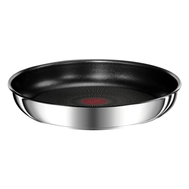 Poêle Tefal Ingenio Preference 28 cm - Acier Inoxydable - Revêtement Antiadhésif - Induction - Fabriqué en France
