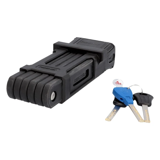 Cadenas Antivol Pliable Fischer Unisexeadulte Noir 85 cm - Protection Maximale
