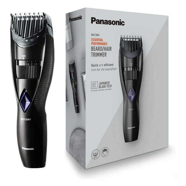 Panasonic ER-GB37 Wet & Dry Electric Beard Trimmer for Men - 20 Cutting Lengths