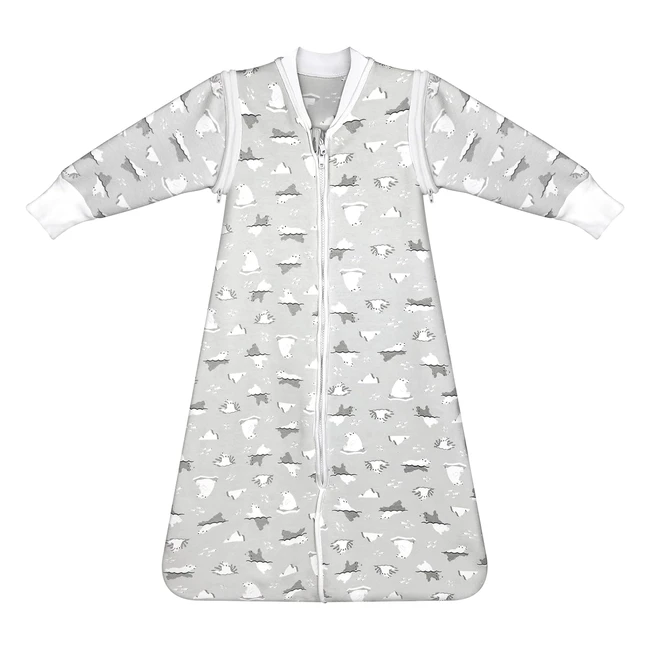 Gigoteuse bébé Lictin 25tog | Turbulette naissance hiver en coton | Manches amovibles | Ajustable 6283 cm | Garçon/Fille