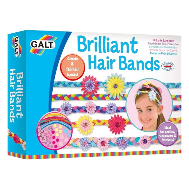 Galt Toys Brilliant Hair Bands Craft Kit - Ages 6 - No Stitching Required