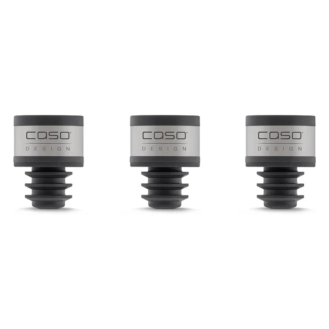 Caso Winelock Lot de 3 - Fermeture Sous Vide pour Vin - Fraîcheur Longue Durée