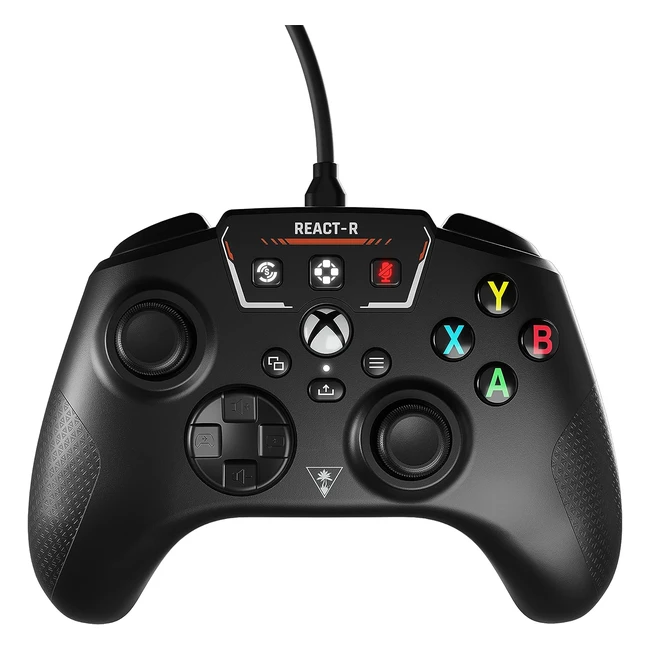 Turtle Beach Reactr Controller - Black | Xbox Series XS, Xbox One, PC | Game-Enhancing Audio Controls