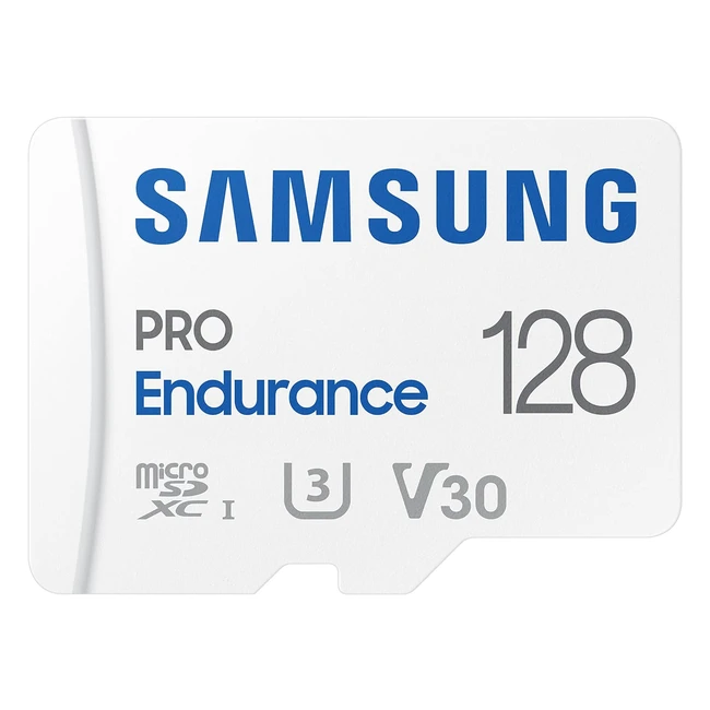 Samsung Pro Endurance MB-MJ128KAEU MicroSD-Karte 128GB für Videoüberwachungssysteme, Dashcams und Bodycams UHS-I U3 Full HD 4K UHD